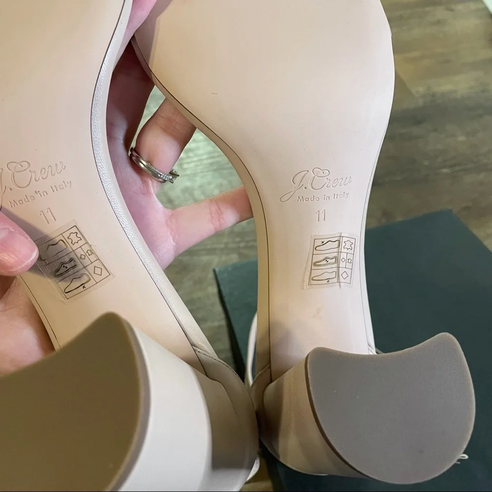 J. Crew Women's Stella Heels in Blush Pink 11 Made in Italy NEW IN BOX - Picture 6 of 6